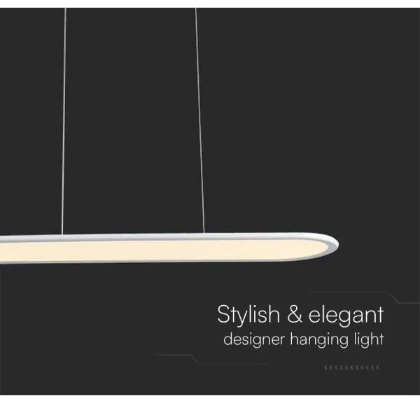 LED Luster na lanku LED/24W/230V 4000K biela