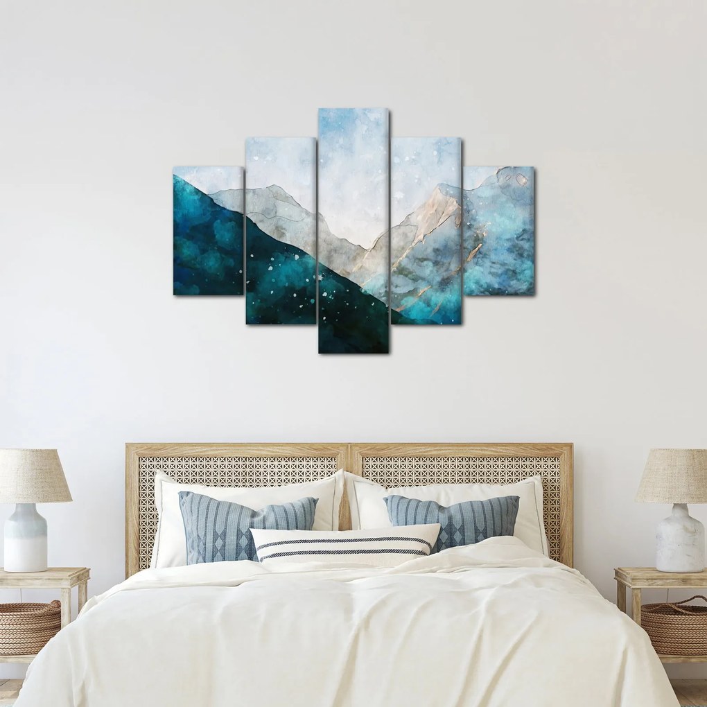 Obraz - Kresba hôr (150x105 cm)