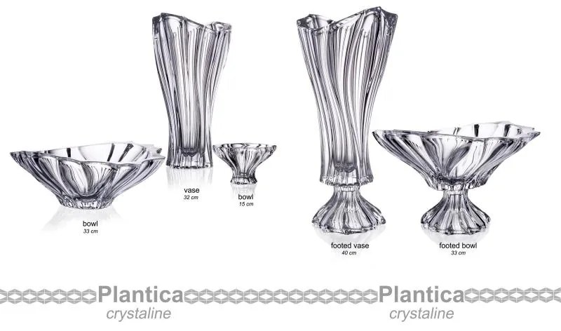 KRIŠTÁĽOVÁ MISKA BOHEMIA PLANTICA 150 MM