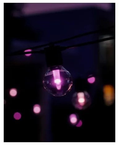 Philips -LED RGBW Predlžovací stmievateľný vonkajší svetelný reťaz Hue FESTAVIA 10xLED 7m IP65