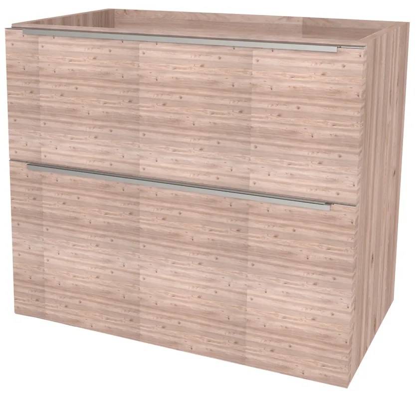 Mereo, Mereo Mailo, kúpeľňová skrinka 81 cm, chróm madlo, Multidecor, Dub Nelson, MER-CN591SDNLS
