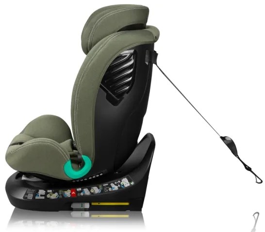 Lionelo - Vrtljiv avtosedež s bazo BASTIAAN ONE i-Size 40-150 cm Green Olive
