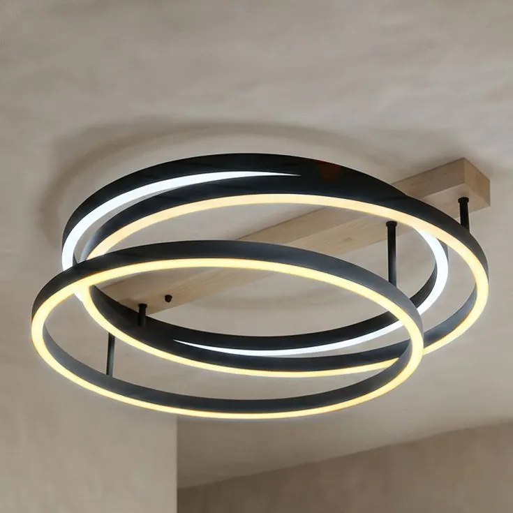Toolight Toolight, LED stropné svietidlo, 60cm, 70W, 4000K, 3000lm, SWE058-C, čierna matná, OSW-20158