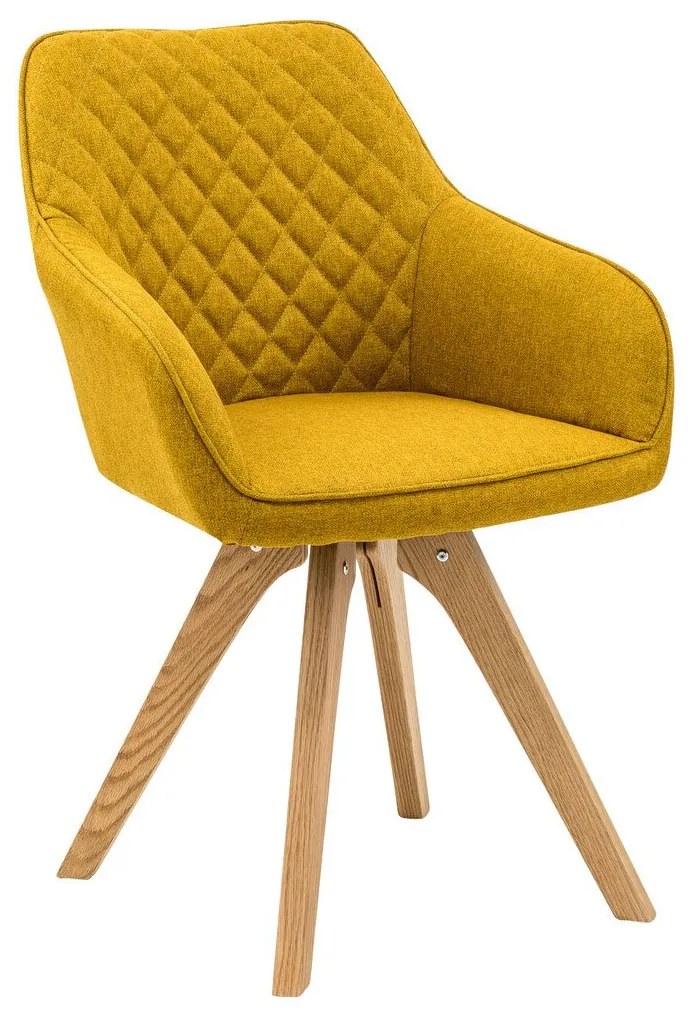 Jedálenská stolička žltá set 2 ks 59 × 61 × 88 cm SALESFEVER