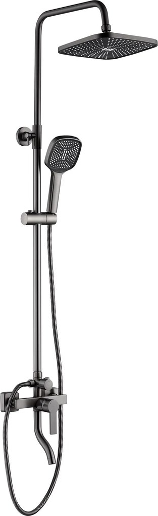 Rea Argus, sprchový set s vaňovou výlevkou, grafitová, REA-P6535
