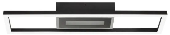 Brilliant-LED RGBW stmievateľné stropné svietidlo BESSON LED/20W/230V 3000-6500K čierna + diaľkové ovládanie
