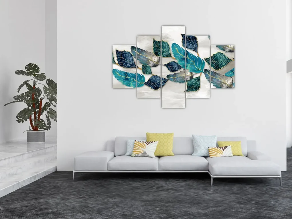 Obraz - Ilustrácie peria (150x105 cm)