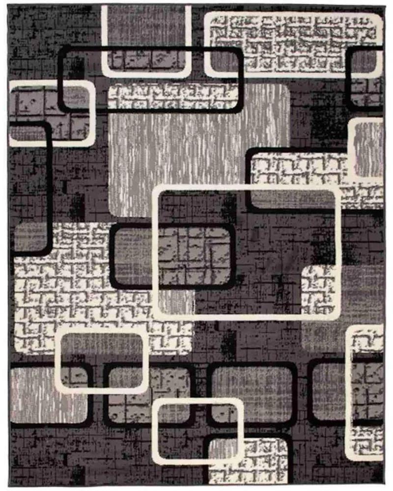 Kusový koberec PP Lines šedý 120x170cm
