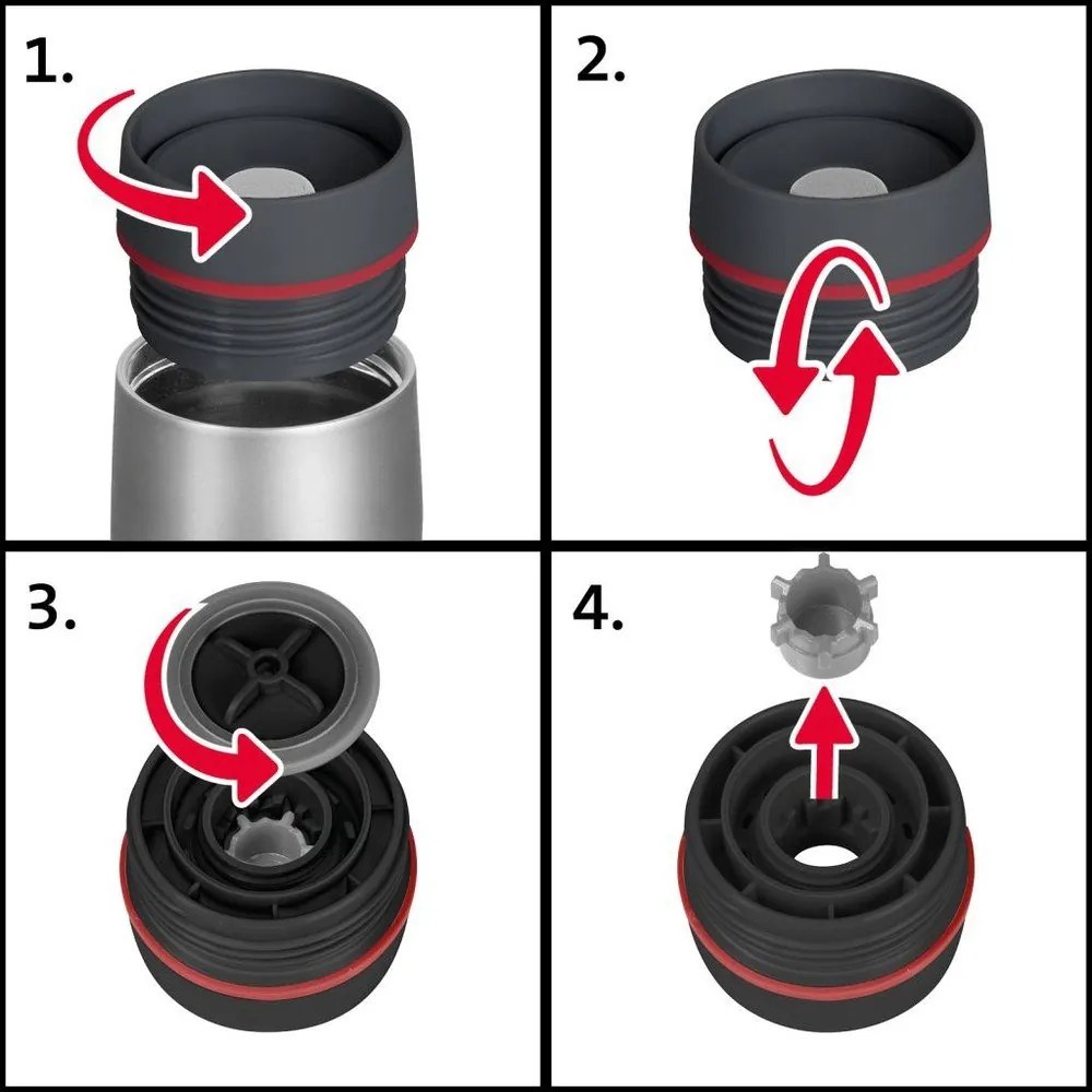 Svetlosivý termo hrnček 400 ml Viva – Westmark