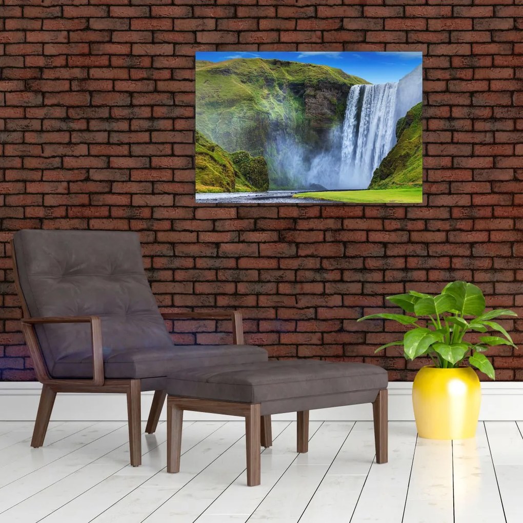 Obraz - Vodopád Seljalandsfoss (90x60 cm)