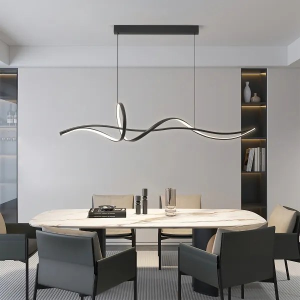 BRILAGI - LED stmievateľný luster na lanku SIGNATURE LED/55W/230V 120x23 cm čierna + DO