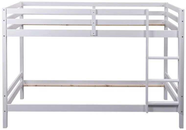 Inter Link Detská poschodová posteľ Small Cloud/Sleepy Cloud, biely lak (poschodová posteľ s rebríkom, 90 X 200 CM)  (100374709)