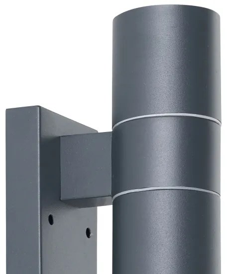 Eglo 32899-LED Vonkajšie nástenné svietidlo so senzorom RIGA 5 2xGU10/3W/230V IP44