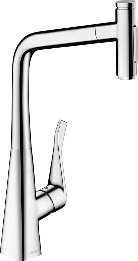 Hansgrohe M71, drezová batéria Metris Select s výsuvnou spŕškou, chrómová, HAN-73820000