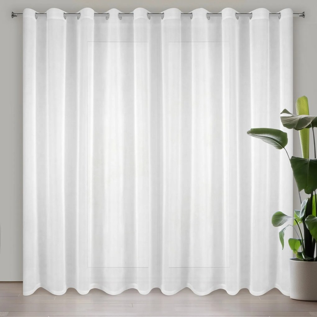 ZÁCLONA LUCY 400X250 CM BIELA