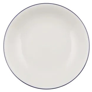 Jedálenská súprava 24 ks biela/modrá/porcelán