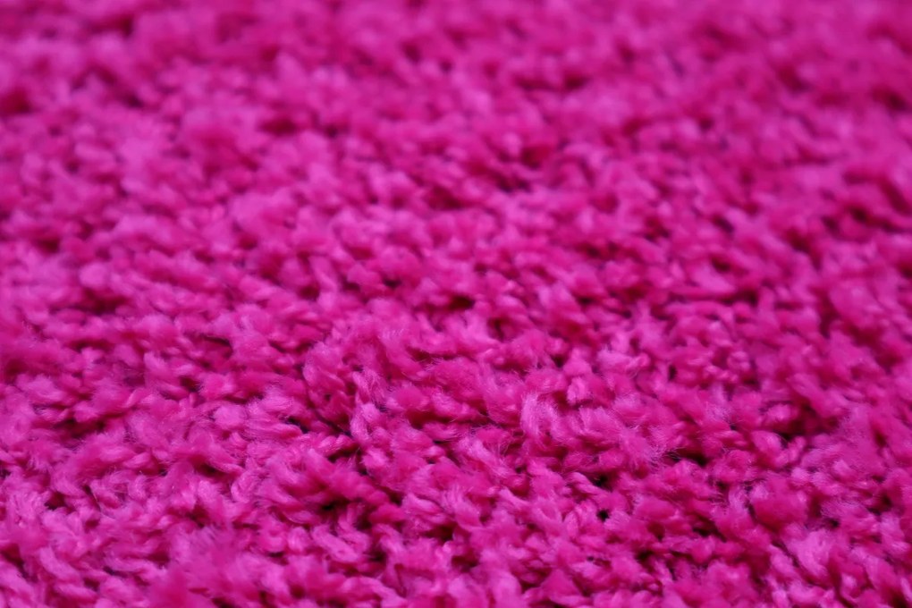 Vopi koberce Kusový koberec Color Shaggy ružový štvorec - 80x80 cm