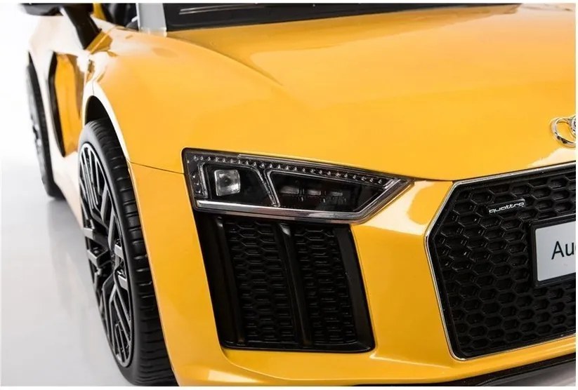 LEAN CARS Audi R8 Spyder Batéria Auto žltá
