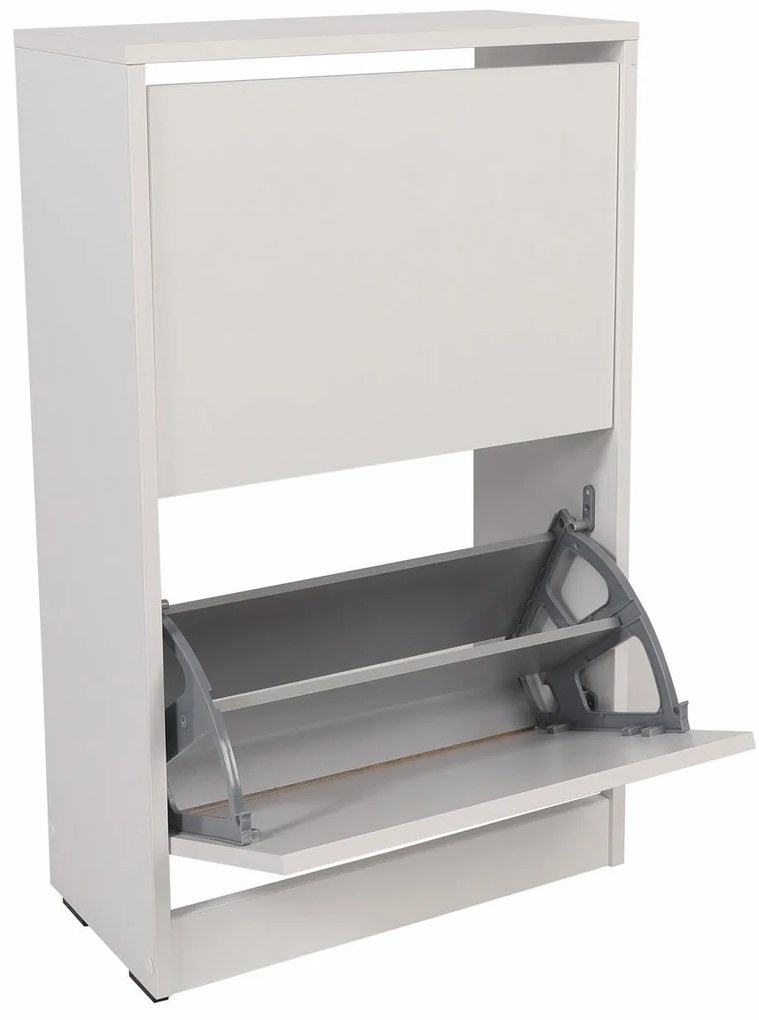 Botník (skrinka na topánky) Tosina 2 (biela). Akcia -15%. Vlastná spoľahlivá doprava až k Vám domov. 1094561