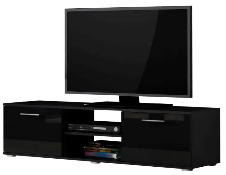 TV stolík 140 Boho B4, Farby: biela / biely lesk