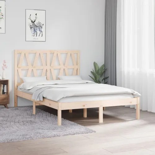 vidaXL Posteľný rám masívna borovica 120x190 cm 4FT malé dvojlôžko-