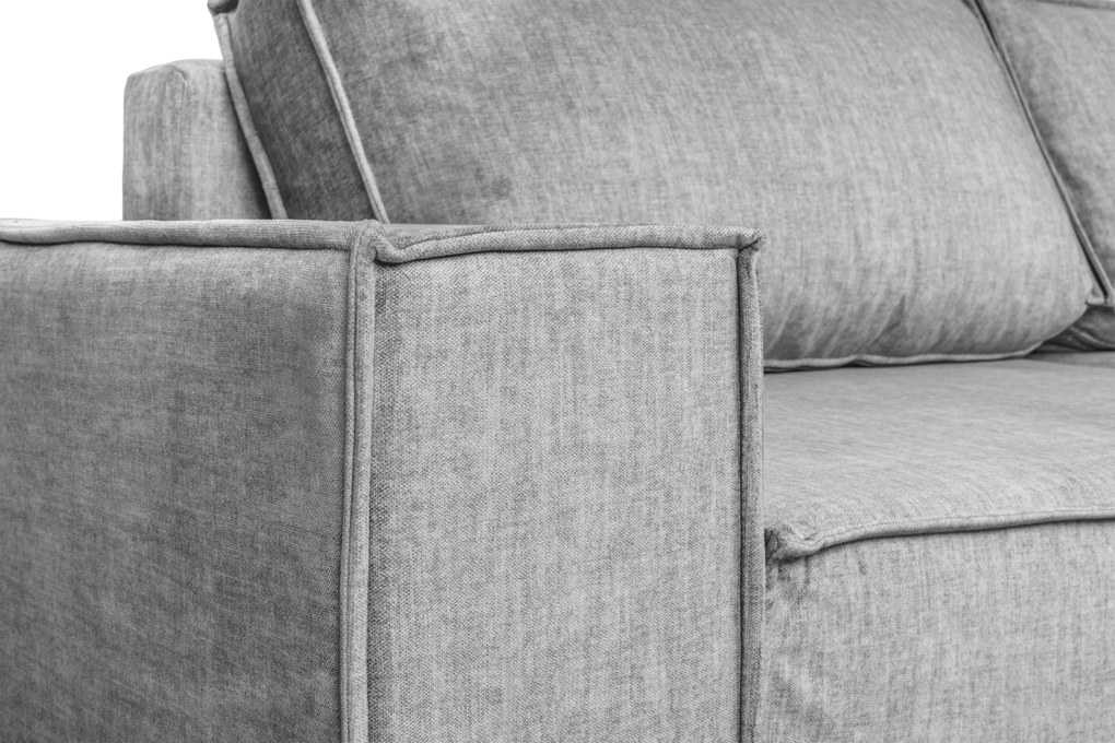 Rohová sedacia súprava pravá strana s funkciou spánku Flabio L - šedý Vogue 14