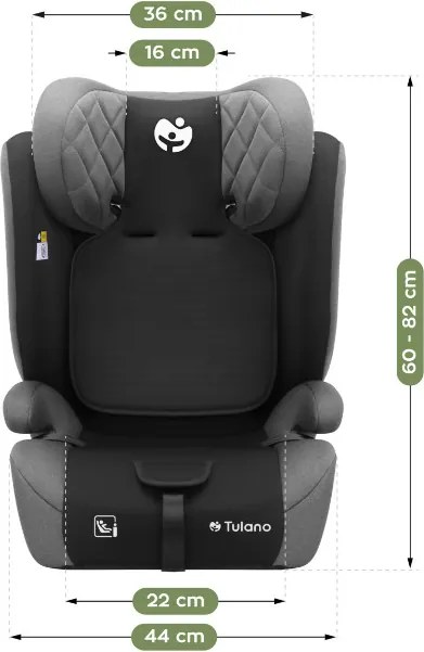 Autosedačka Zooma 25 i‑Size čierna / sivá