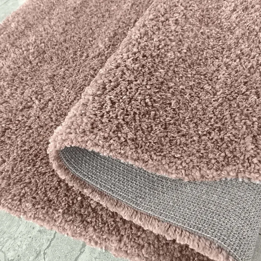 Moderný shaggy koberec v staroružovej farbe Šírka: 80 cm | Dĺžka: 150 cm