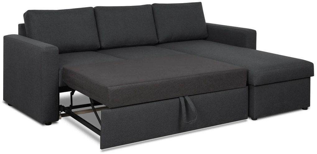 Rozkládací rohová sedací souprava INTARI Šedá
