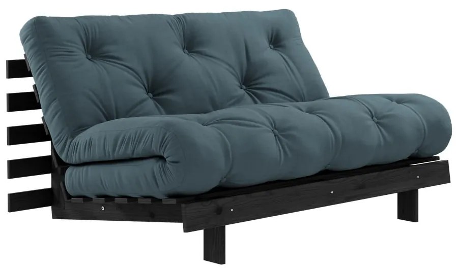 Rozkladacia pohovka v petrolejovej farbe 140 cm Roots Black Night – Karup Design