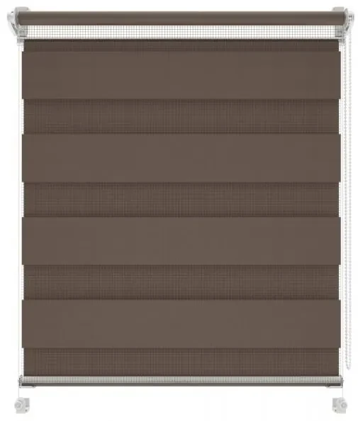 Gario Roleta Deň a noc Mini Standard Hnedá Šírka: 96 cm, Výška: 150 cm