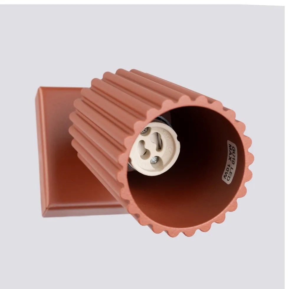 Bodové svietidlo v tehlovej farbe 8x16 cm Gleam – Sollux