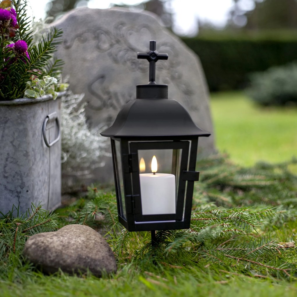 STAR TRADING LED sviečka Flamme Paula White 10 cm