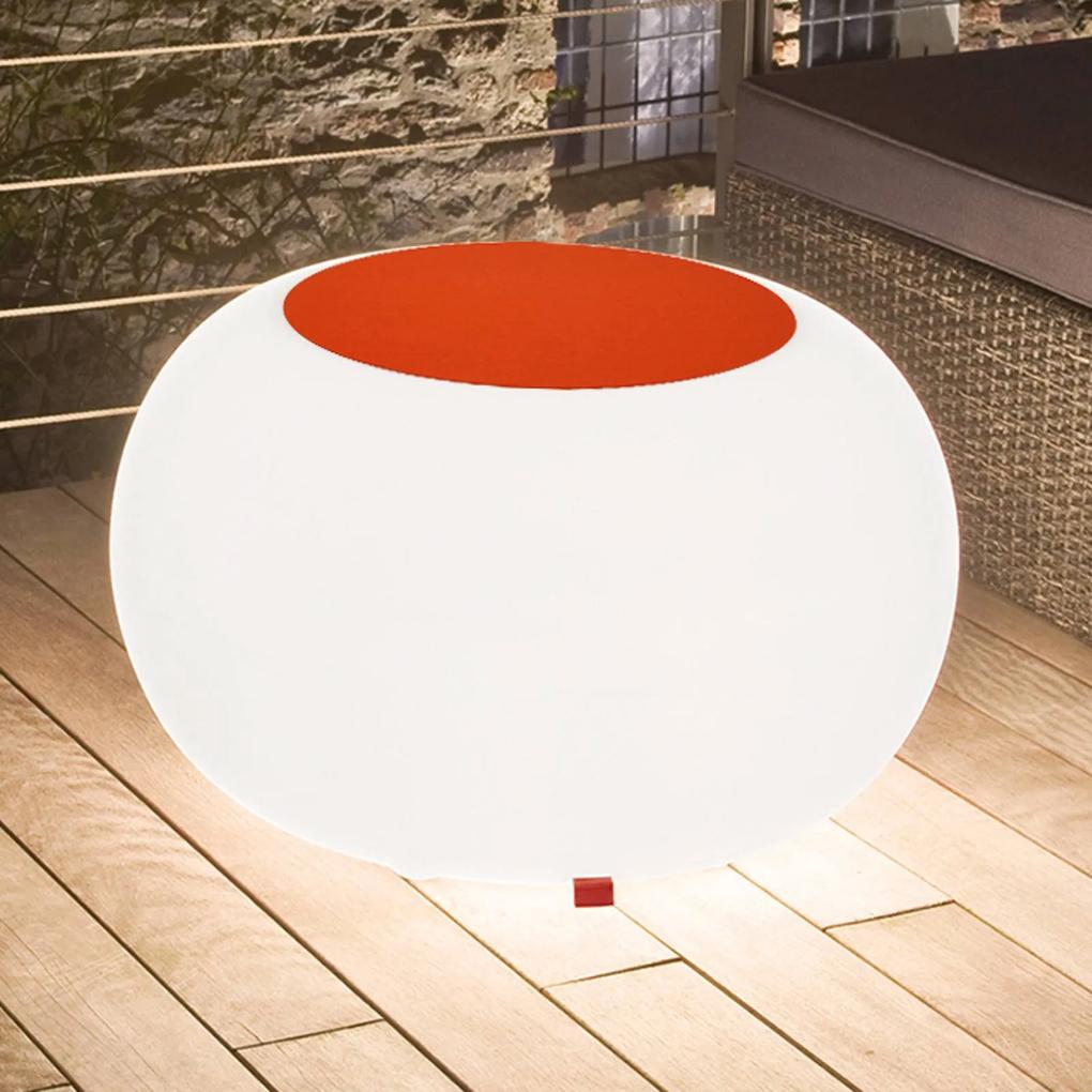 Bubble Outdoor stôl E27 žiarovka, plsť, oranžová