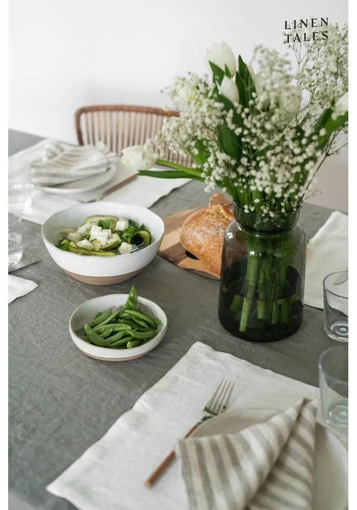 Ľanový obrus 140x300 cm Khaki – Linen Tales