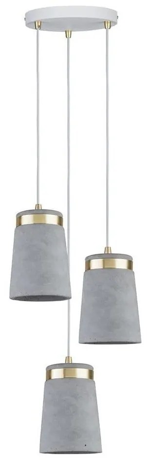 Paulmann 79627 - Luster na lanku NORELL 3xE27/20W/230V betón