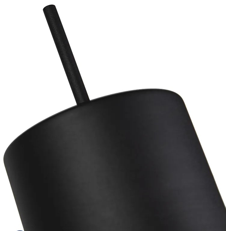 Retro stojaca lampa čierna - Chappie