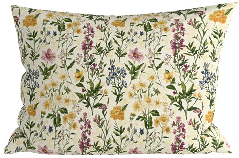 Dekoračná obliečka na vankúš HERBELLE 50x70 cm, krémová