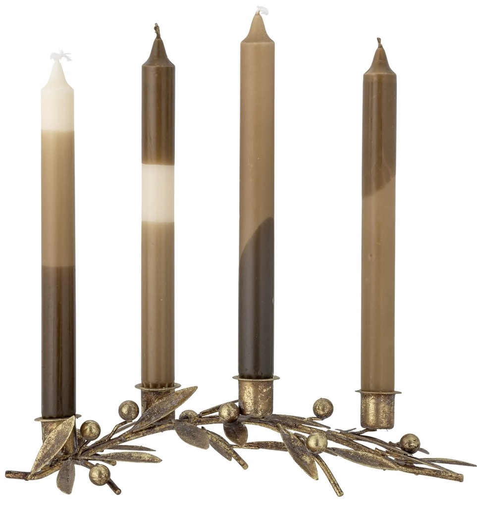 Bloomingville Kovový adventný svietnik Mirabel Gold