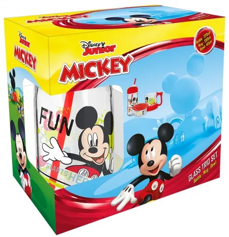 Dětský svačinový set, Mickey Mouse, Disney, 3ks