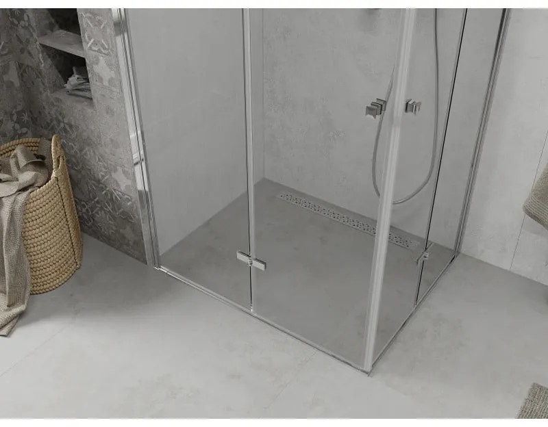 Mexen Lima DUO sprchovací kút 80x70 cm, priehľadný, chróm, 856-080-070-02-00