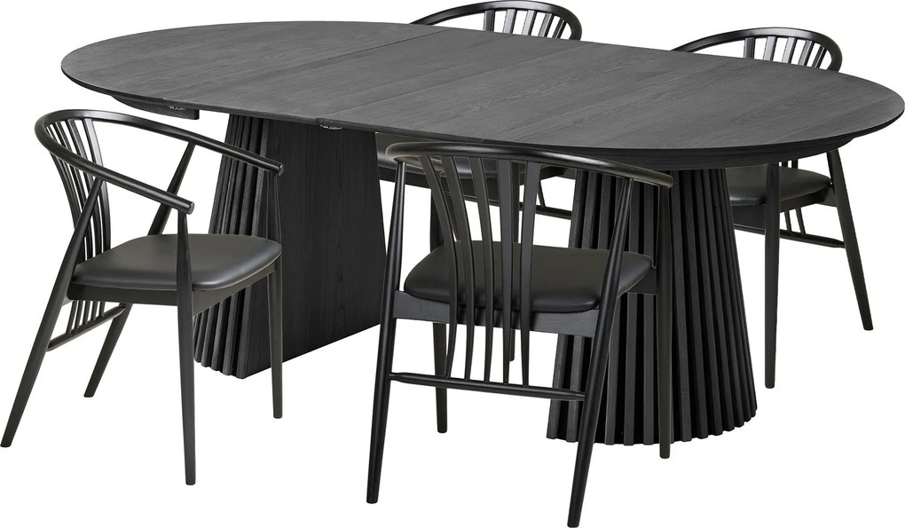 Jedálenský set Ornelia 1 (čierna). Akcia -10%. Vlastná spoľahlivá doprava až k Vám domov. 1146808