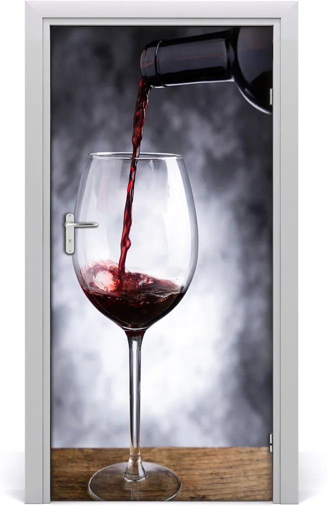 Fototapeta na dveře samolepící Červené víno