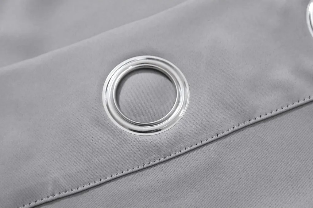 Záves OXFORD LIGHT 140x250 cm, svetlosivý Zavesenie: Riasiaca páska