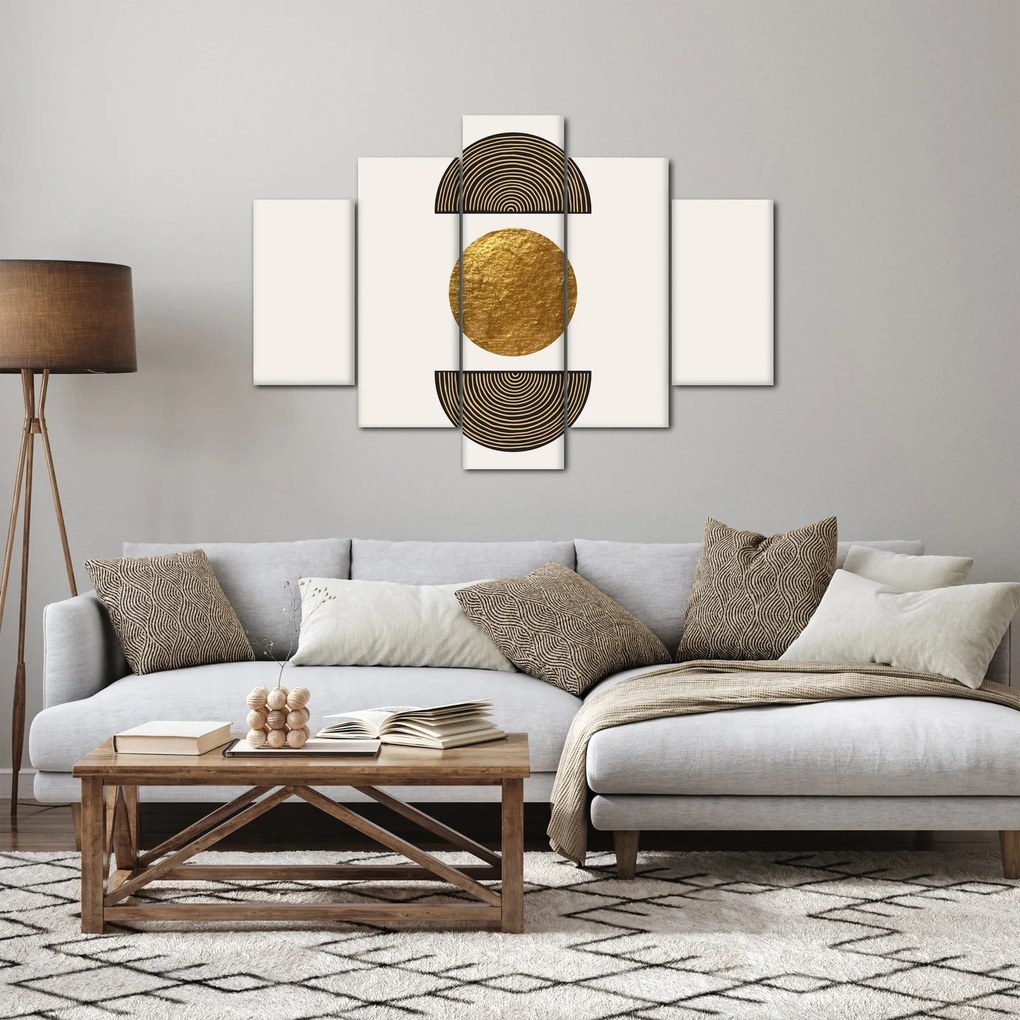 Obraz - Zlatý ornament N⁰1 (150x105 cm)