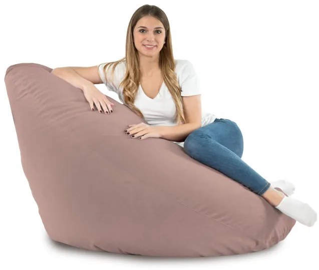 Sedací vak DROP XXL pudrovo ružový