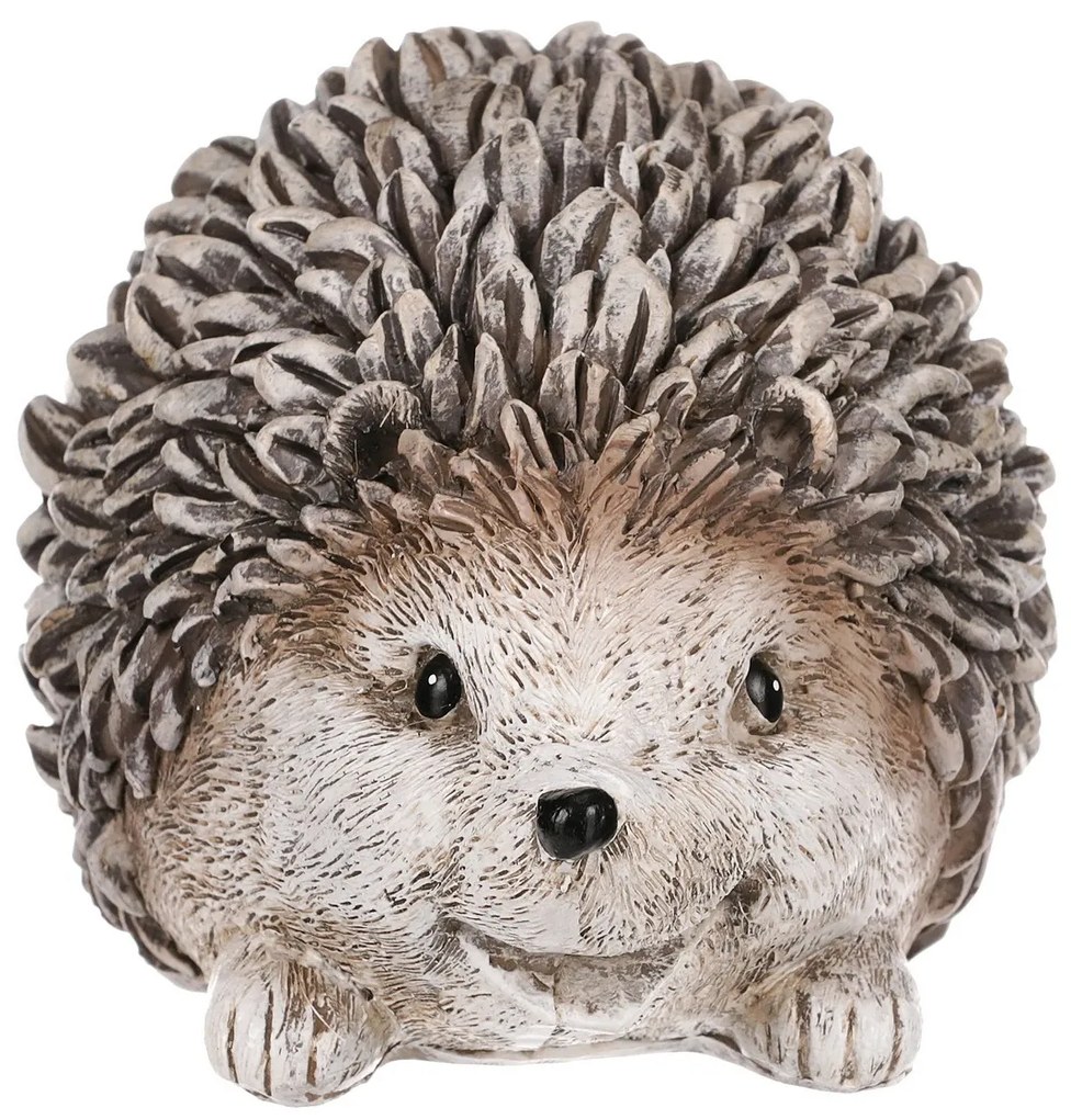 Záhradná dekorácia Ježko, 16 x 10 x 9 cm, polyresin