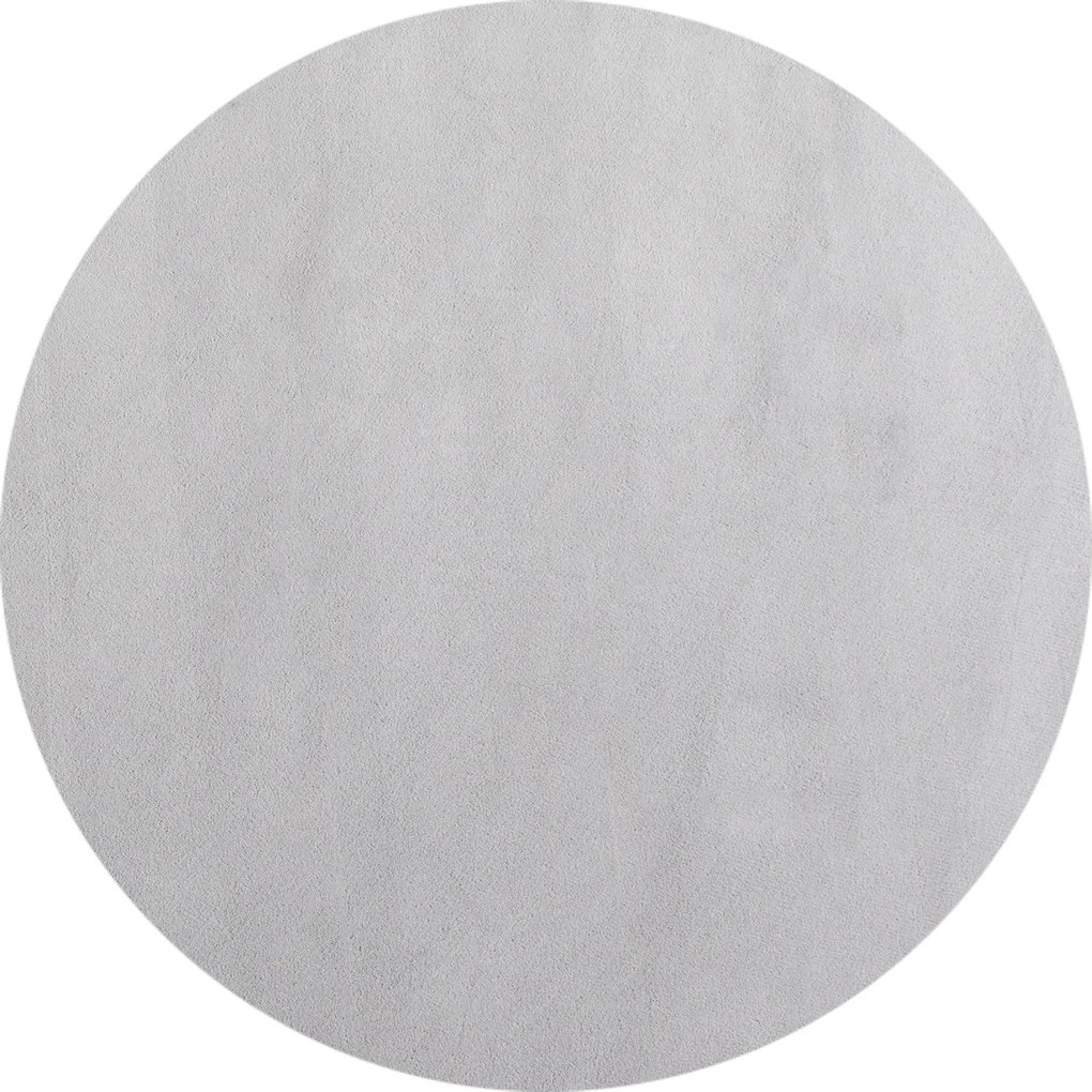 Ayyildiz, Kusový koberec Sky 5400 Silver kruh, 200x200 (priemer) kruh, šedá, obývacia izba