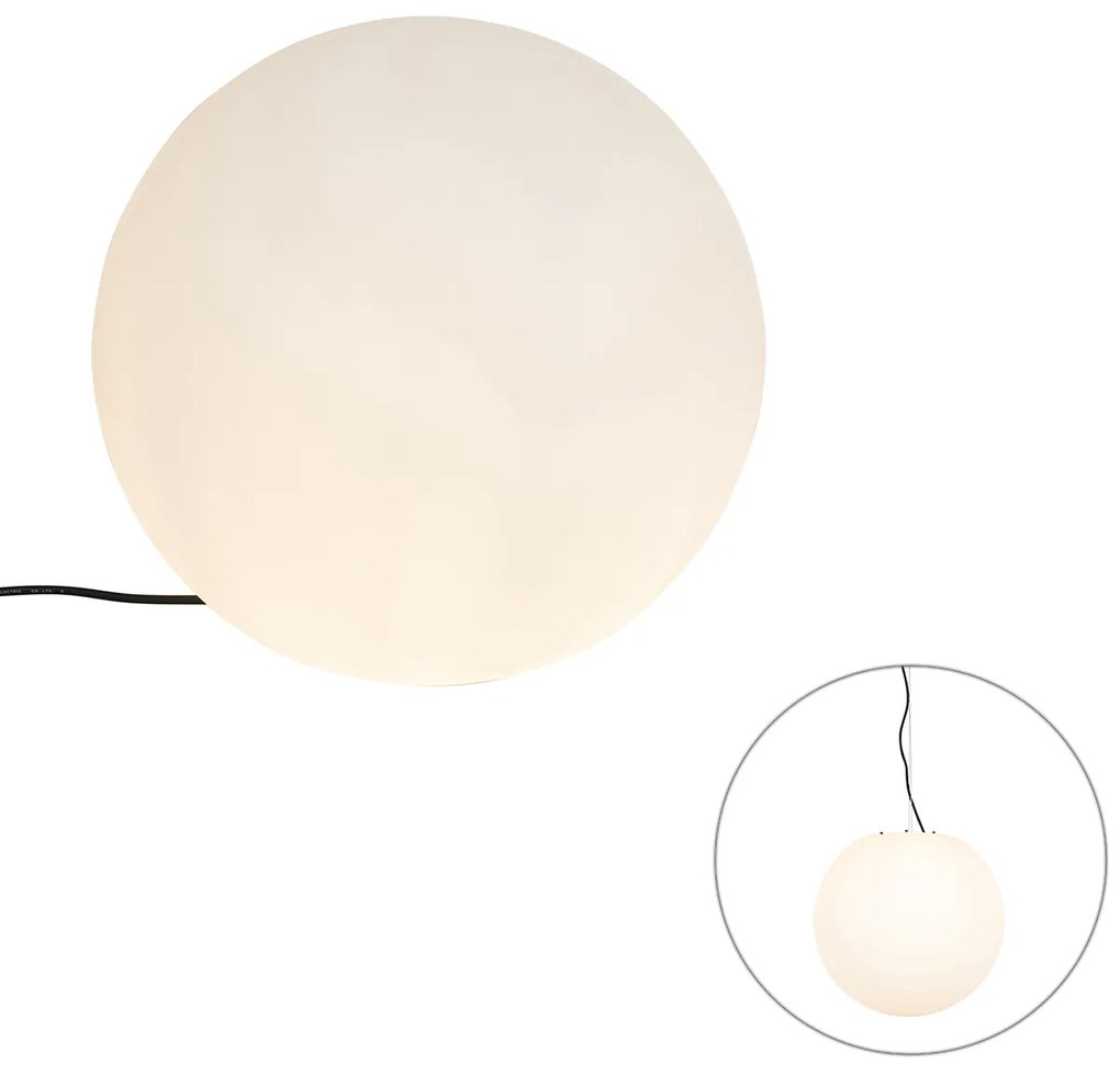 Moderná vonkajšia lampa biela 45 cm IP65 - Nura