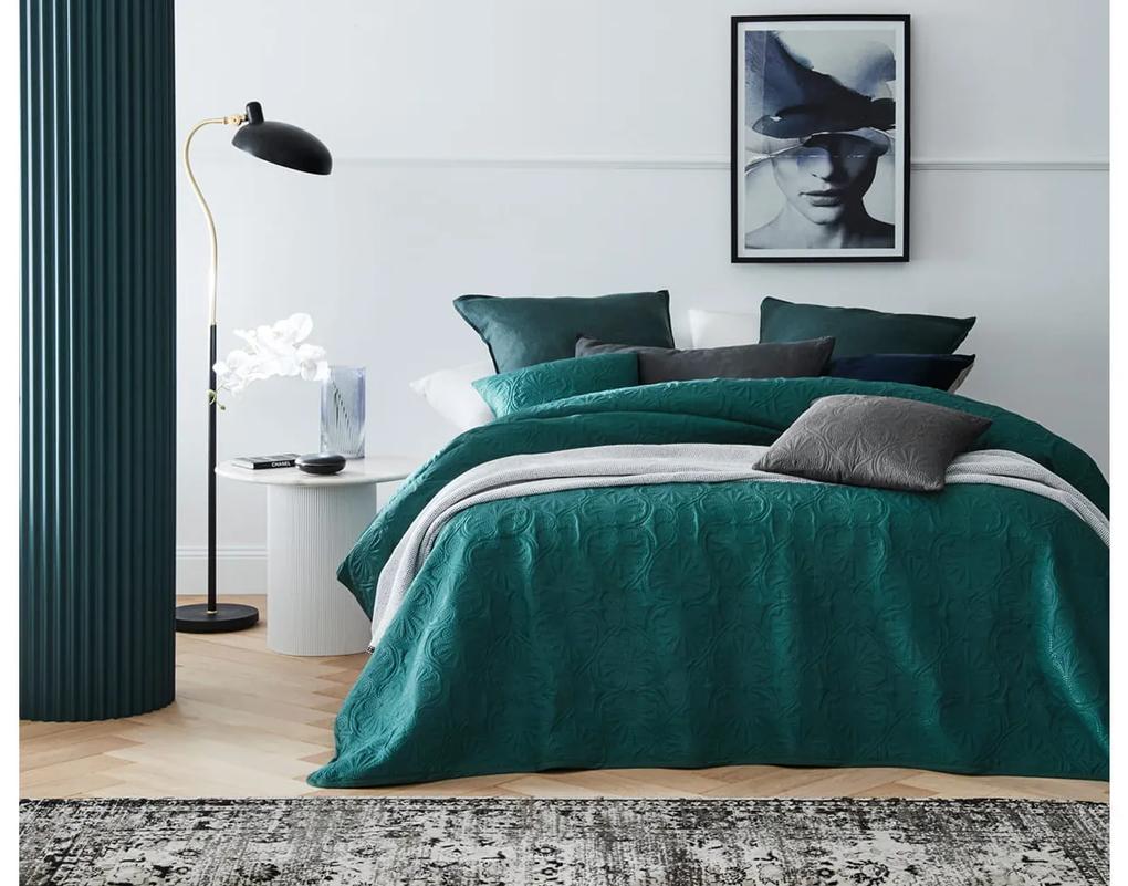 Room99 Prehoz na posteľ Prešívaný LEILA Farba: Béžová, Veľkosť: 240 x 260 cm